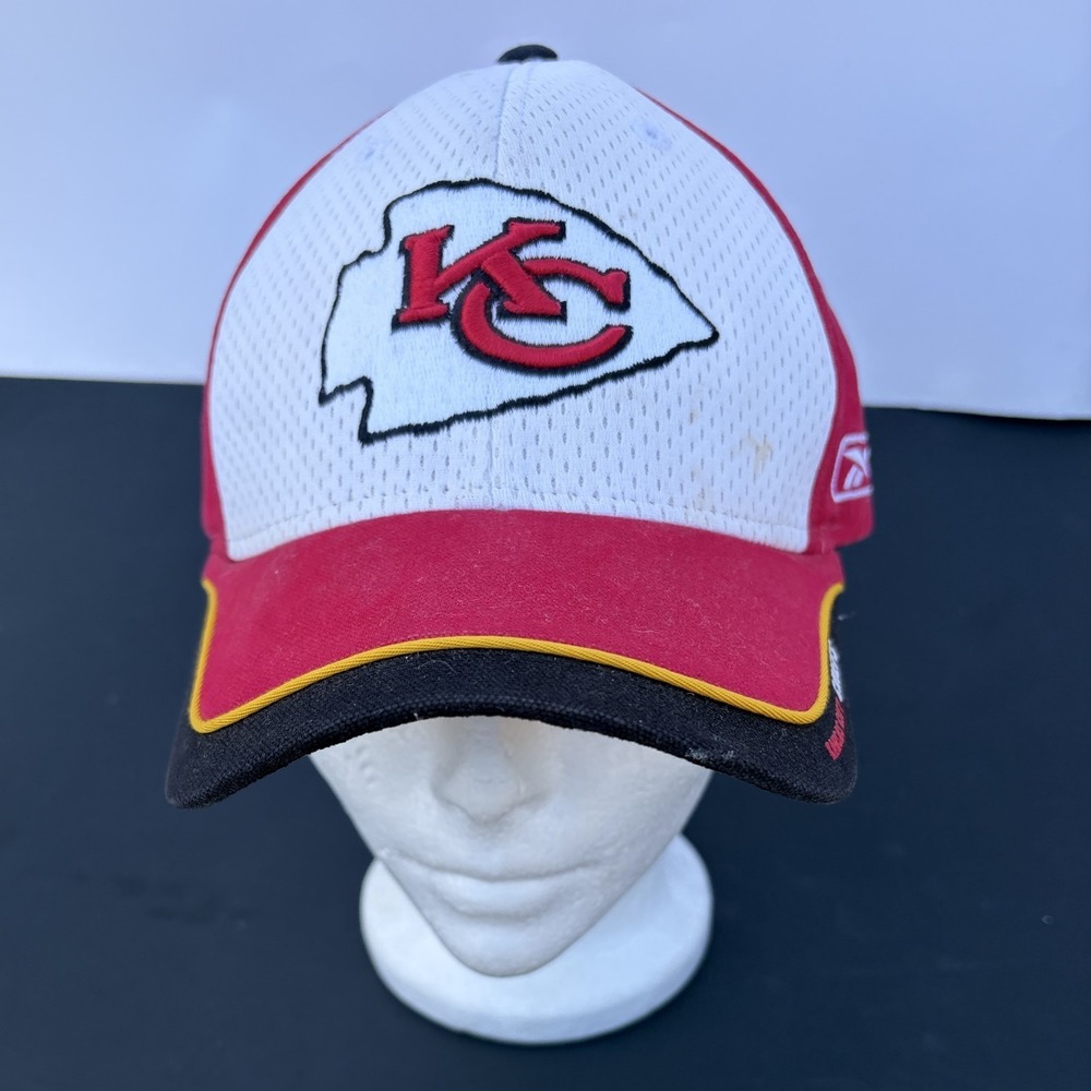 Kansas City Chiefs Football Hat Adjustable Trucker Cap Excellent